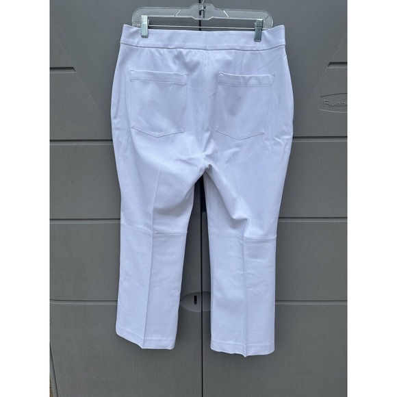 Spanx Women’s On-the-Go Kick Flare Pull On Pant White Stretch XL Tall NWT $148 - Picture 15 of 16